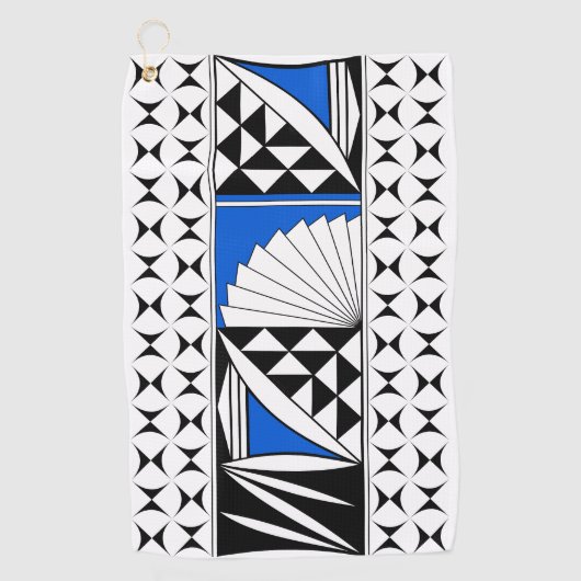 Southwest Native Sunrise in Blue Golfhanddoek (Voorkant)