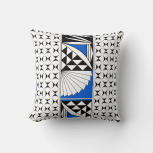 Southwest Native Sunrise in Blue Kussen