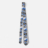 Southwest Native Sunrise in Blue Stropdas (Achterkant)