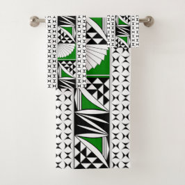 Southwest Native Sunrise in Green Bad Handdoek