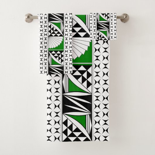 Southwest Native Sunrise in Green Bad Handdoek (Insitu)