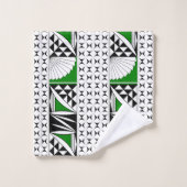 Southwest Native Sunrise in Green Bad Handdoek (Wasdoekje)