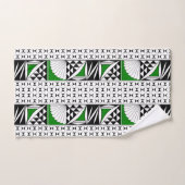 Southwest Native Sunrise in Green Bad Handdoek (Handdoek)