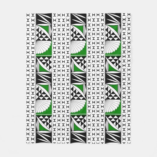 Southwest Native Sunrise in Green Fleece Deken (Voorkant)