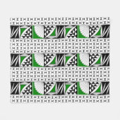 Southwest Native Sunrise in Green Fleece Deken (Voorkant (Horizontaal))