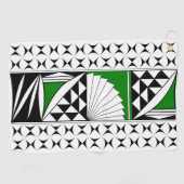 Southwest Native Sunrise in Green Golfhanddoek (Horizontaal)