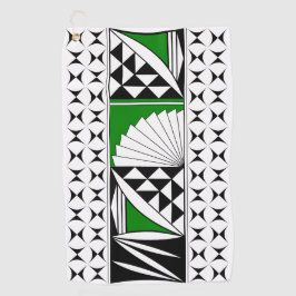 Southwest Native Sunrise in Green Golfhanddoek