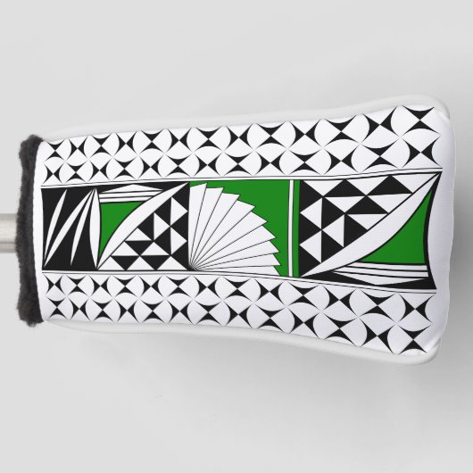Southwest Native Sunrise in Green Golfheadcover (Voorkant)