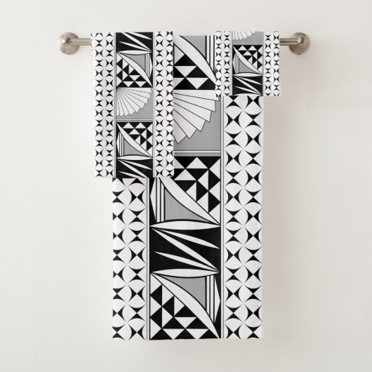 Southwest Native Sunrise in Grey Bad Handdoek (Insitu)