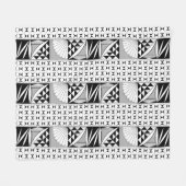 Southwest Native Sunrise in Grey Fleece Deken (Voorkant (Horizontaal))