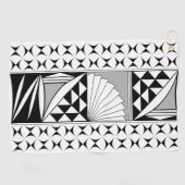 Southwest Native Sunrise in Grey Golfhanddoek (Horizontaal)