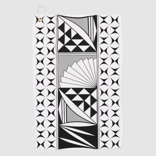 Southwest Native Sunrise in Grey Golfhanddoek (Voorkant)