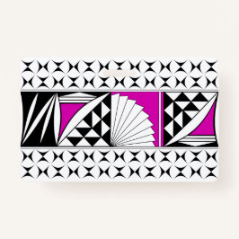 Southwest Native Sunrise in Pink Badge