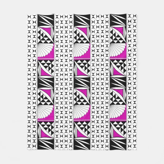 Southwest Native Sunrise in Pink Fleece Deken (Voorkant)