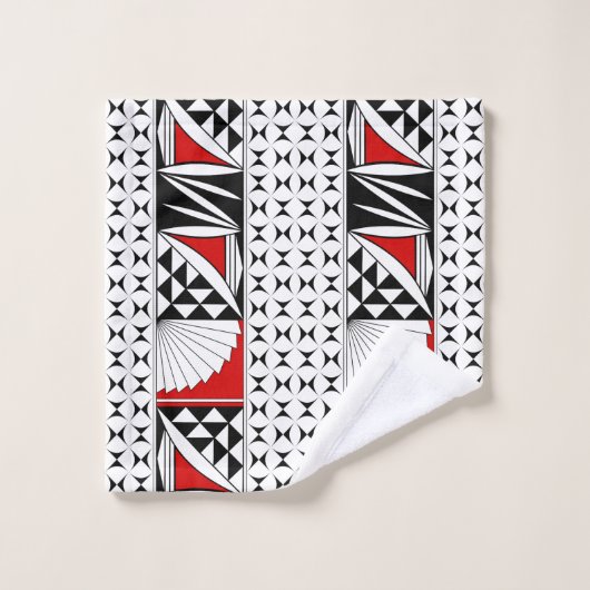 Southwest Native Sunrise in Red Bad Handdoek (Wasdoekje)