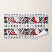 Southwest Native Sunrise in Red Bad Handdoek (Handdoek)