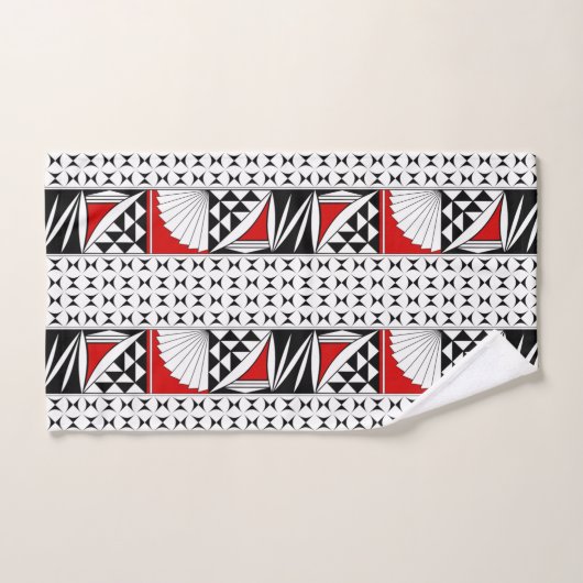 Southwest Native Sunrise in Red Bad Handdoek (Handdoek)