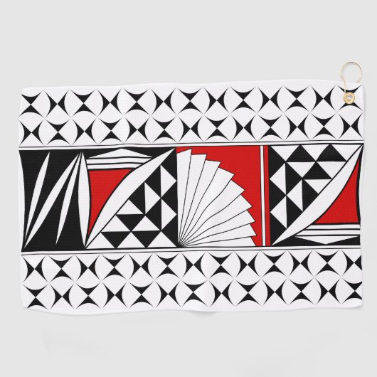 Southwest Native Sunrise in Red Golfhanddoek (Horizontaal)