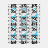 Southwest Native Sunrise in Turquoise Fleece Deken (Voorkant)