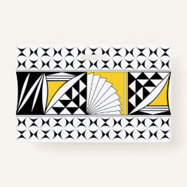 Southwest Native Sunrise in Yellow Badge