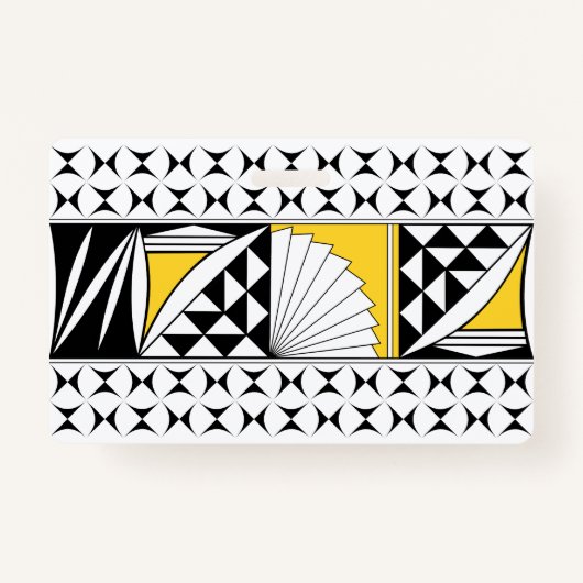 Southwest Native Sunrise in Yellow Badge (Voorkant)