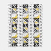 Southwest Native Sunrise in Yellow Fleece Deken (Voorkant)