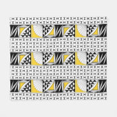 Southwest Native Sunrise in Yellow Fleece Deken (Voorkant (Horizontaal))