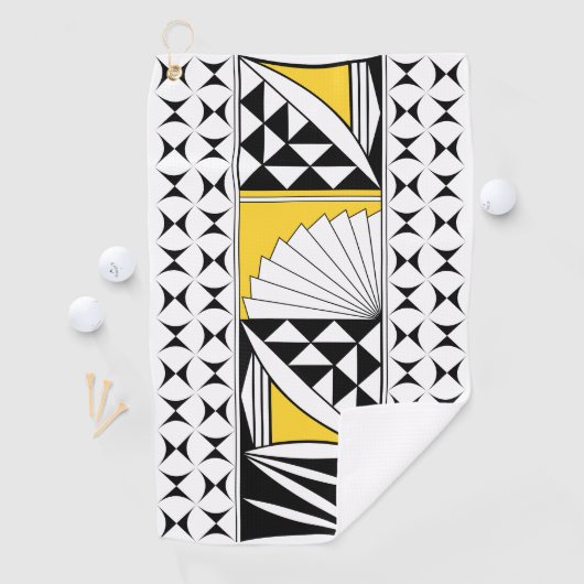 Southwest Native Sunrise in Yellow Golfhanddoek (Insitu)