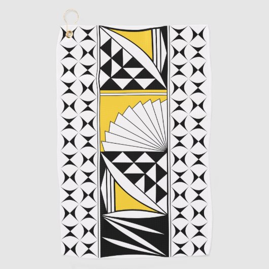 Southwest Native Sunrise in Yellow Golfhanddoek (Voorkant)