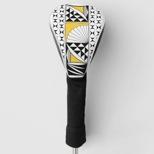 Southwest Native Sunrise in Yellow Golfheadcover (Voorkant)