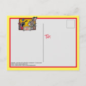 Southwest New Mexico Rabbit Quail Desert Souvenir Briefkaart (Achterkant)