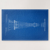 Southwest Pass Vuurtoren - Louisiana - AD Legpuzzel (Horizontaal)