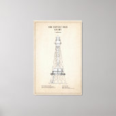 Southwest Pass Vuurtoren - Louisiana - SBD Canvas Afdruk (Voorkant)