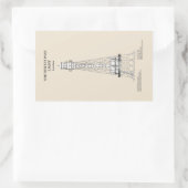 Southwest Pass Vuurtoren - Louisiana - SBD Rechthoekige Sticker (Tas)