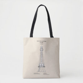 Southwest Pass Vuurtoren - Louisiana - SBD Tote Bag