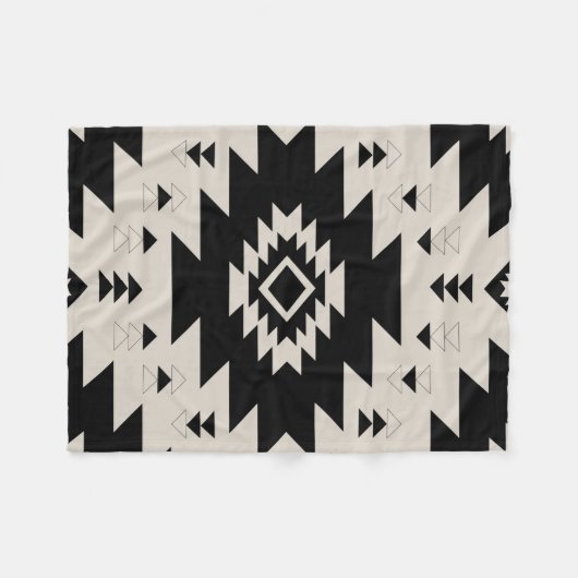 Southwest-patroon Fleece Deken (Voorkant (Horizontaal))