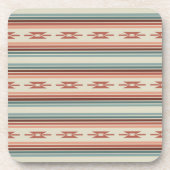 Southwest Pattern Stripes Bier Onderzetter (Voorkant)