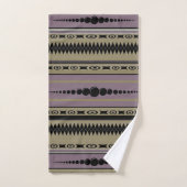 Southwest Pattern Taupe, Plum, Grey, Black Bad Handdoek (Handdoek)