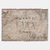 Southwest Petroglyhs Custom Tribe/Name Deken (Voorkant)