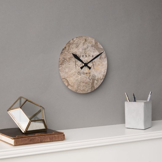 Southwest Petroglyhs Custom Tribe/Name Ronde Klok (Kantoor)