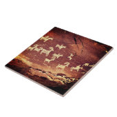 Southwest Petroglyph Ceramic Tile Tegeltje (Zijkant)