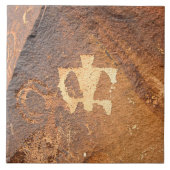 Southwest Petroglyph Ceramic Tile Tegeltje (Voorkant)