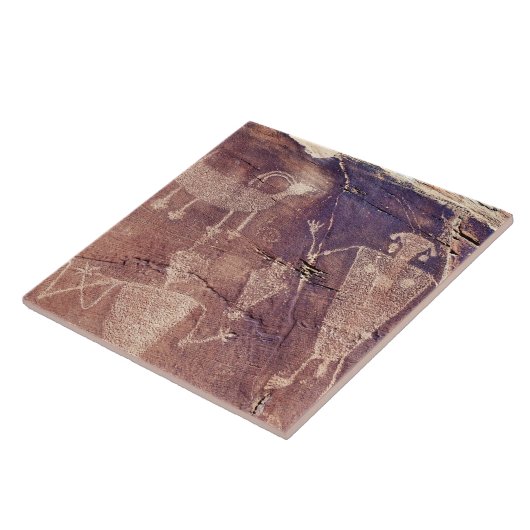 Southwest Petroglyph Ceramic Tile Tegeltje (Zijkant)