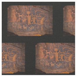 Southwest Petroglyph Cotton Fabric Stof