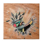 Southwest Petroglyph Native Kachina Dancer Tegeltje (Voorkant)