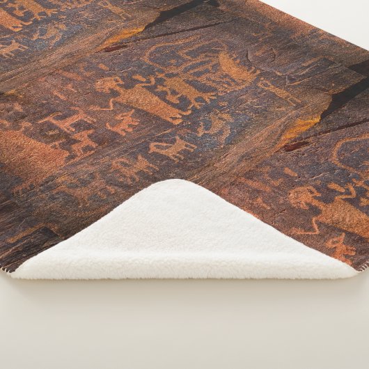 Southwest Petroglyph Sherpa Deken (3/4)