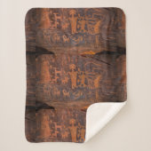 Southwest Petroglyph Sherpa Deken (Voorkant)