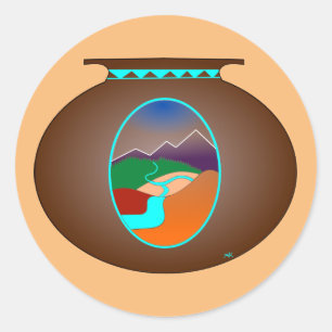 Southwest Pottery Ronde Sticker