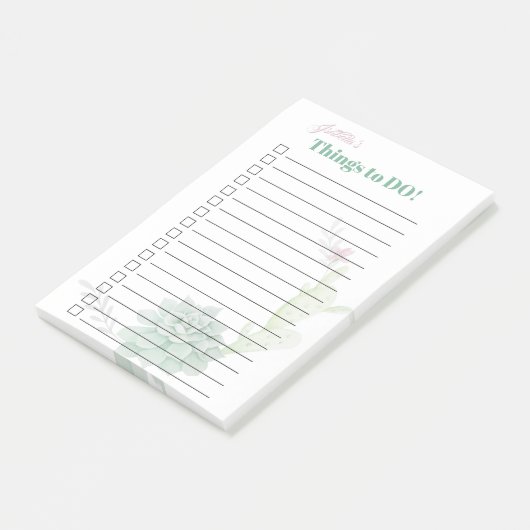 Southwest Prickly Pear Cactus Wat te doen Post-it® Notes (Schuin)