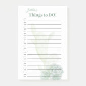 Southwest Prickly Pear Desert Cactus Activiteiten  Post-it® Notes (Voorkant)